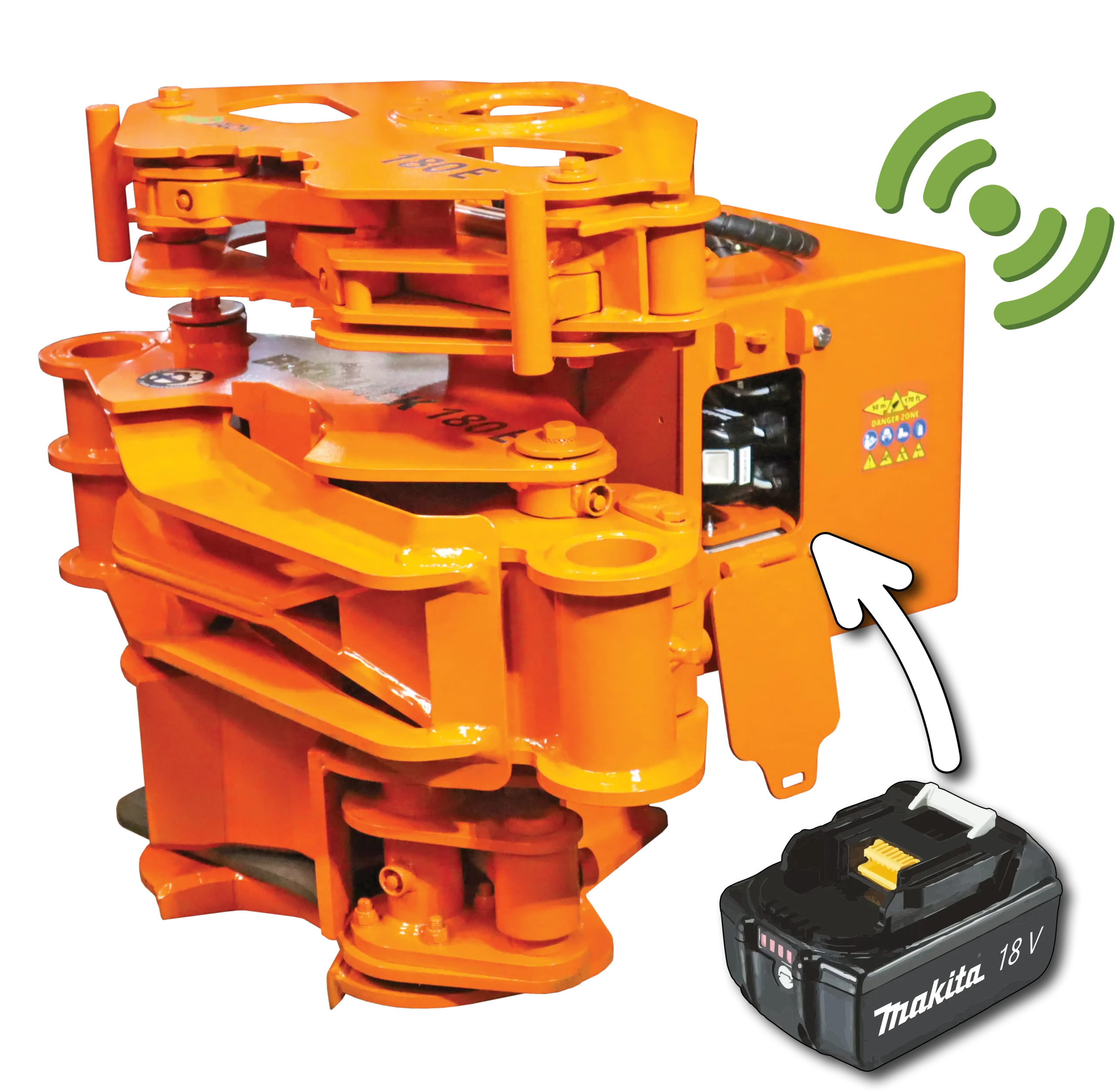 Battery powers valves and radio receiver